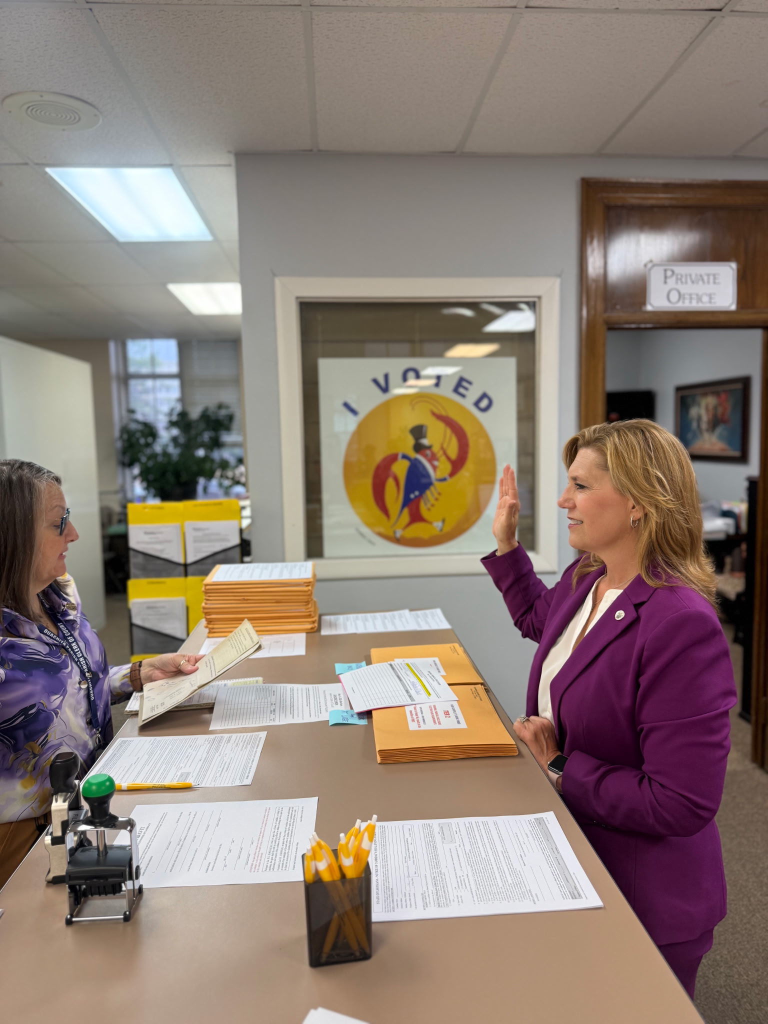 Staci Qualifying Mayor Staci Albritton Mitchell qualifies to run in 2026 mayor's race